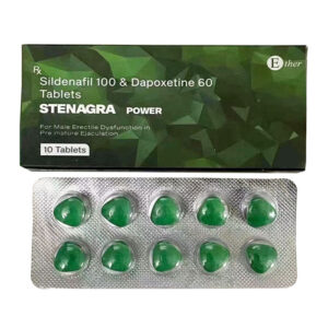 威而鋼Stenagra Power綠鑽特效必利勁雙效、速效增硬持久助勃壯陽藥 Sildenafil 100 &Dapoxetine 60 Tablets